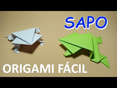 ORIGAMI - COMO FAZER UM SAPO DE DOBRADURA - Passo A Passo Fácil