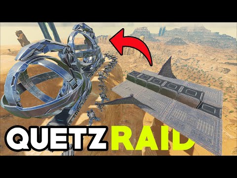 Raiding A TEK PILLAR BASE - ARK ASIA