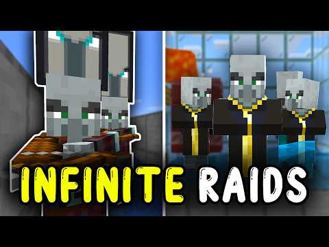 ULTIMATE RAID XP Farm Minecraft Bedrock 1.21!