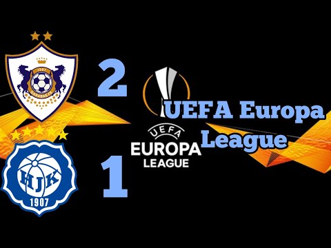 UEFA Europa League Qarabağ Fk 2 - 1 HJK Helsinki -(Qollar qısa icmal)