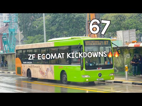 [SMRT] ZF Ecomat Kickdowns! SMB121U on Service 67 - Mercedes Benz OC500LE