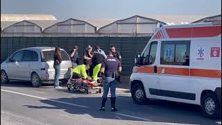 Incidente stradale sulla SS 115: scooterista finisce in ospedale