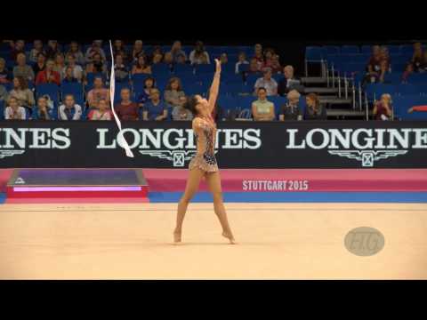 Aliya ASSYMOVA (KAZ) 2015 Rhythmic Worlds Stuttgart - Qualifications Ribbon