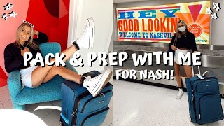 PACK & PREP WITH ME FOR NASHVILLE // pack with me vlog