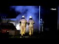 Brand bij garage in Westerhaar: busje gaat verloren