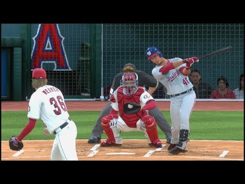 MLB 14 The Show PS4 Full Gameplay - Nationals @ Angles