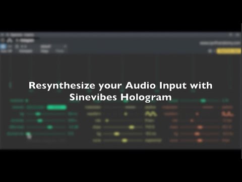 First Experiments with Sinevibes Hologram