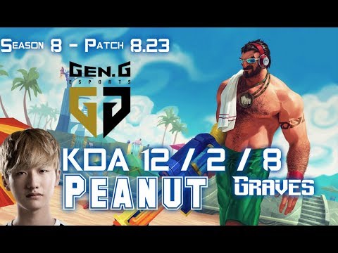 GEN Peanut GRAVES vs TALIYAH Jungle - Patch 8.23 KR Ranked