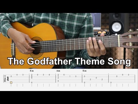 The Godfather Theme Song - Fingerstyle Guitar Tutorial + TAB & Lyrics