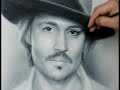 如何畫一張照片般的 Johnny Depp 肖像