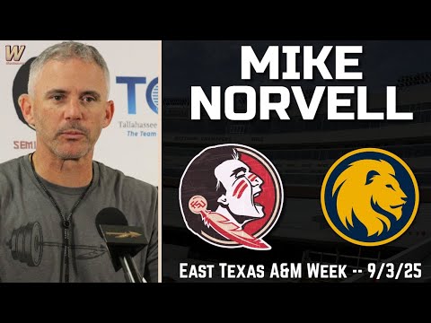Mike Norvell FSU ETAMU 2025 Interview 9-3-25 | FSU Football | Florida State Football | Warchant TV