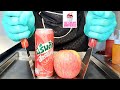 EP 150 ASMR Mirinda Strawberry Thailand Ice Cream Roll How To Make Strawberry Ice Cream Universe