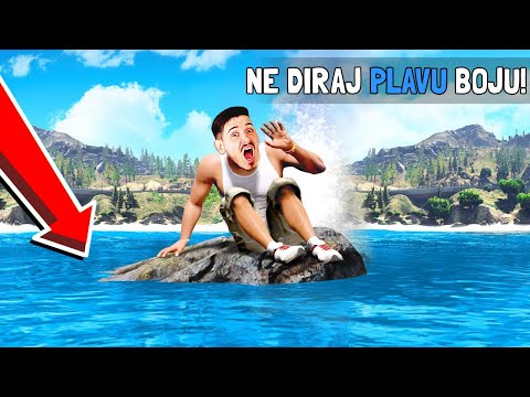 IGRAMO GTA 5 ALI NE SMIJEMO DOTAKNUTI PLAVU BOJU! :O