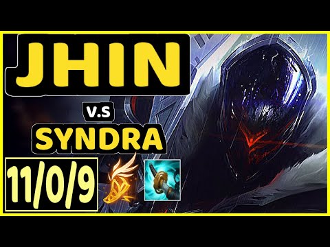 CODY SUN (JHIN) vs SYNDRA - 11/0/9 KDA BOTTOM ADC CHALLENGER GAMEPLAY - NA