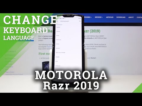 How to Switch Keyboard Language in MOTOROLA Razr 2019 – Language Settings
