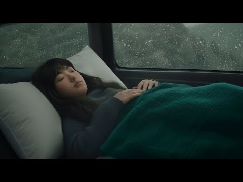 Say goodbye to your insomnia! Sound of rain on the window with distant thunder to sleep all night⛈️