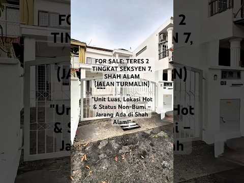 HOT LOCATION‼️ & SPACIOUS UNIT‼️ Double Storey Jalan Turmalin, Seksyen 7 Shah Alam. video