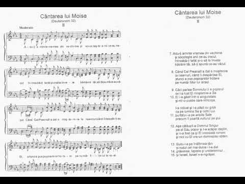 Cântarea lui Moise (Deut.32) partea IIa #CantarileBibliei #PsalmiiCantati