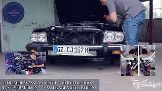Sekretny odpływ wody w Mercedesie R107 - Zapobieganie rdzy