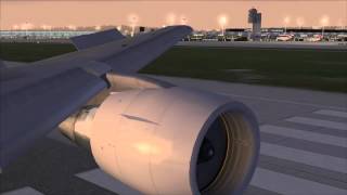 preview picture of video 'FS2004: Landing at Airport Zurich / Switzerland with B767 LTU.mp4'