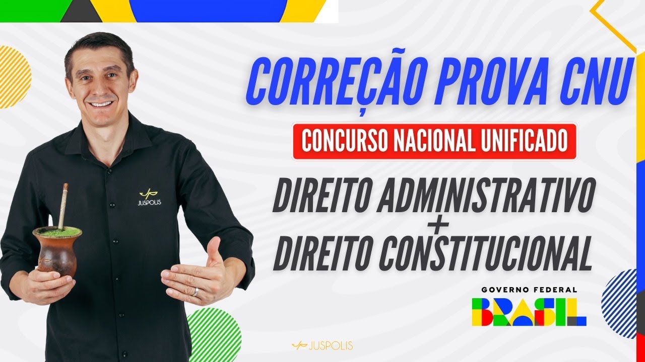 PROVA  CNU - CORREÇÃO - NOÇÕES DE DIREITO - BLOCO 8 -  BANCA CESGRANRIO - Profº FRANCO