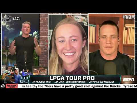 LPGA star Nelly Korda gives Pat detailed tips on his swing ⛳️ | The Pat McAfee Show