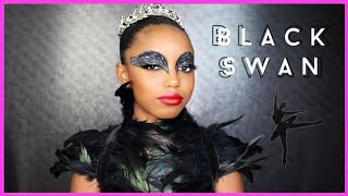 BLACK SWAN BALLERINA GLAM HALLOWEEN MAKEUP TUTORIAL | YOSHIDOLL