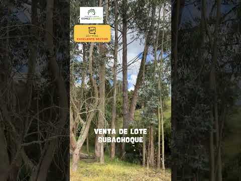 LOTE EN VENTA SUBACHOQUE LISTO PARA CONSTRUCCION