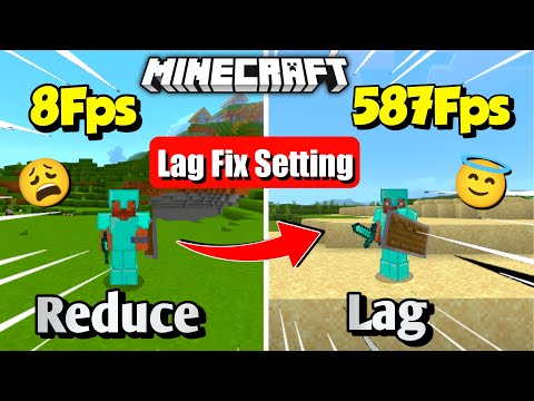 How To Reduce Lag in Minecraft Pe | Minecraft Reduce Lag Setting