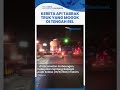 Viral Video Detik Detik Kereta Api Tabrak Truk Yang Mogok Di Tengah Rel Pasar Bengkel Perbaungan