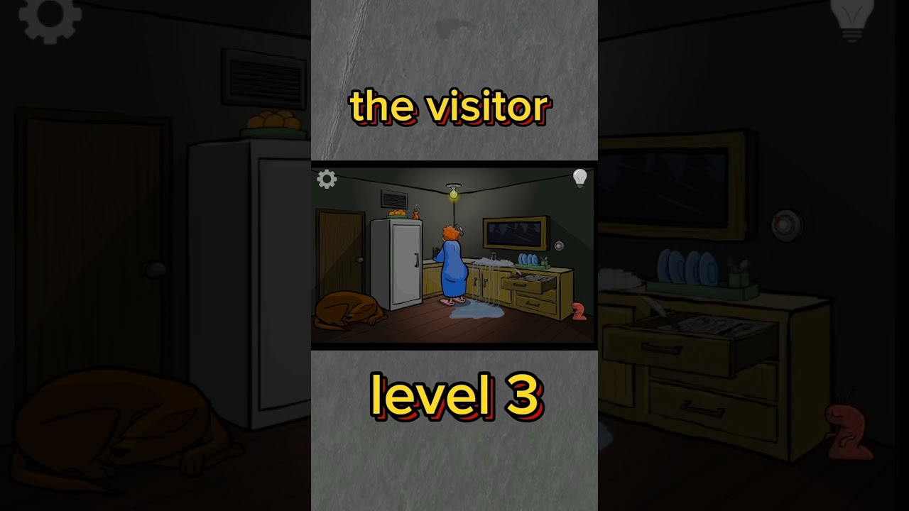 The Visitor Game Level 3😱\ (too hard game )👑 \ aj pinky kery ko Anty or dogy Sy bcha liya😱🤓 #gaming