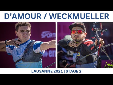 Nicholas D’Amour v Maximilian Weckmueller – recurve men semi|Lausanne 2021 Hyundai Archery World Cup