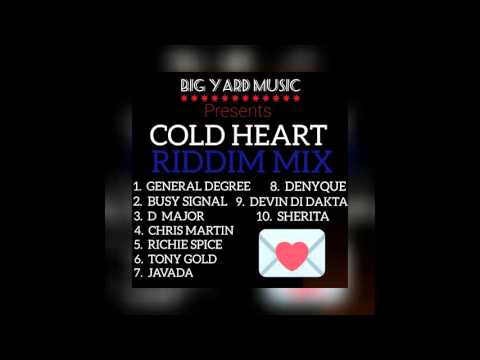 "COLD HEART RIDDIM" (MegaMix) BIG YARD MUSIC (General Degree, Busy Signal, Chris Martin