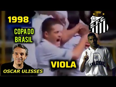 OSCAR ULISSES Santos 1x0 Paraná Copa do Brasil 1998 melhores momentos SBT