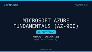 Microsoft Azure Fundamentals (AZ-900) Practice Exam Questions and Answers - Part 18/18
