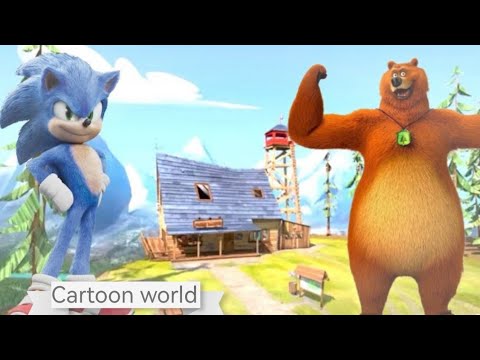 Sonic meet with Grizzy and The Lemmings in 2023 | Fan Made | cartoon world