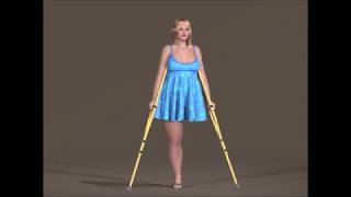 Amputee Animation. Fatty blonde Part 1