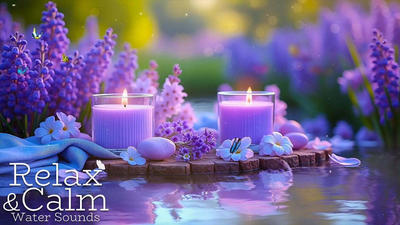 Relaxation Music with Nature Ambience 🌸 Water Sounds for Stress Relief~Peaceful Meditation Music