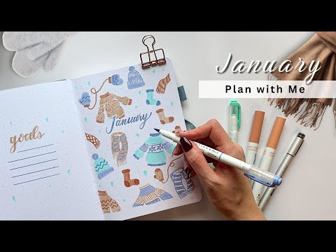 PLAN WITH ME | January Bullet Journal Setup ❄️