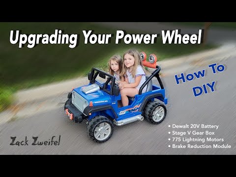 Modifying / Upgrading Jeep Power Wheel: 20V Conversion with Stage V Gears and Brake Reduction Module