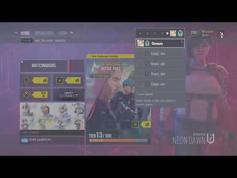 Rainbow Six Siege - Neon Dawn - PS4 Solo Queue Ranked Plat 1