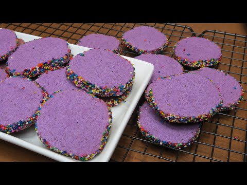 UBE COOKIES(Purple Yam) SLICE n' BAKE UBE COOKIES WITH SPRINKLES
