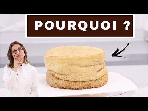 ❌ POURQUOI LA GÉNOISE RETOMBE après la cuisson, s'affaisse, ne monte pas, est dure, gonfle, colle ?