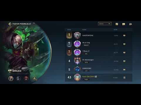 SINGED TOP 40 VS NAUTILUS FULL STUN | WHO WILL WIN ?? LEAGUE OF LEGEND WILDRIFT