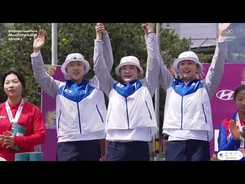 2023 현대 양궁월드컵 리커브 여자단체 금메달 시상식 (콜롬비아 메데인)