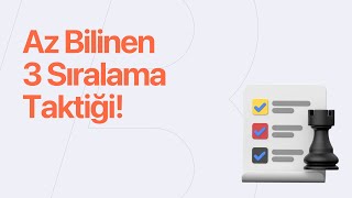 SEO'da Az Bilinen 3 Google Sıralaması Taktiği!