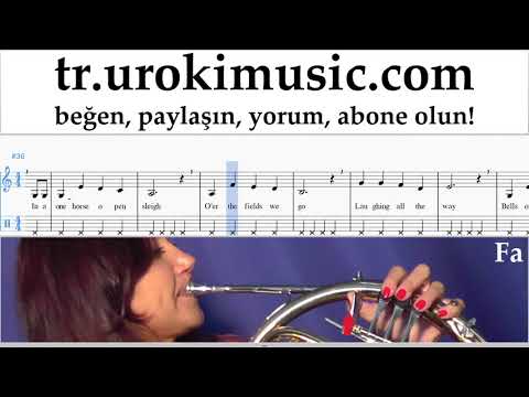 Korno dersleri Jingle Bells Notalar Eğitim um-b723