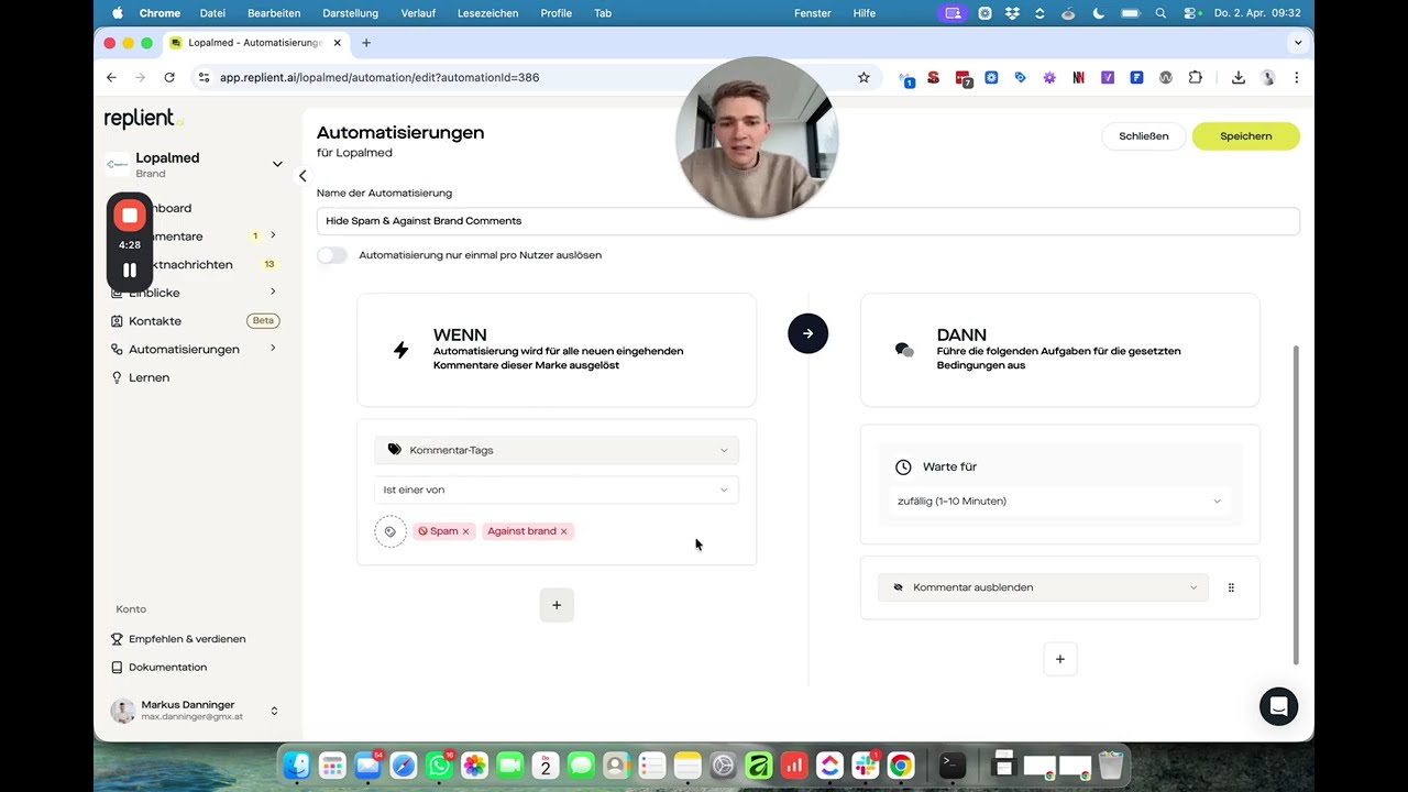 replient.ai Plattform-Übersicht