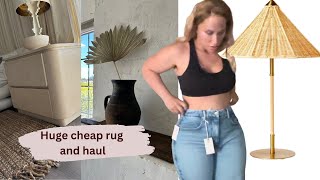How to find a cheaper area rug online. Good American haul , Target