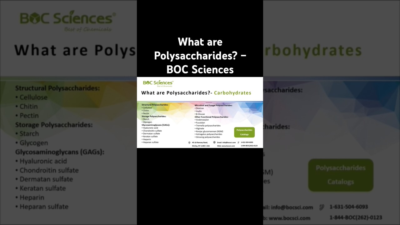 #polysaccharides #carbohydrates #glycobiology #biopolymers #bocsciences #biochemistry #biotech